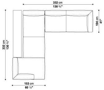 B&B Italia Секционный угловой диван в коже Michel sun-id-1423075 - Вид №6