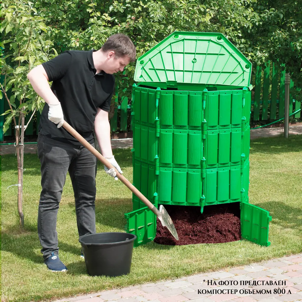 Компостер "Удачный компостер" 600 л полипропилен в ассортименте Santreyd STLM-2204113 - Вид №4