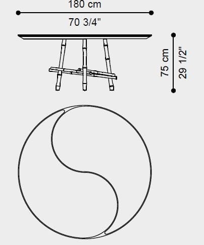Круглый мраморный стол для гостиной Eramosa ETRO Home Interiors ARCH-00050239 - Вид №2