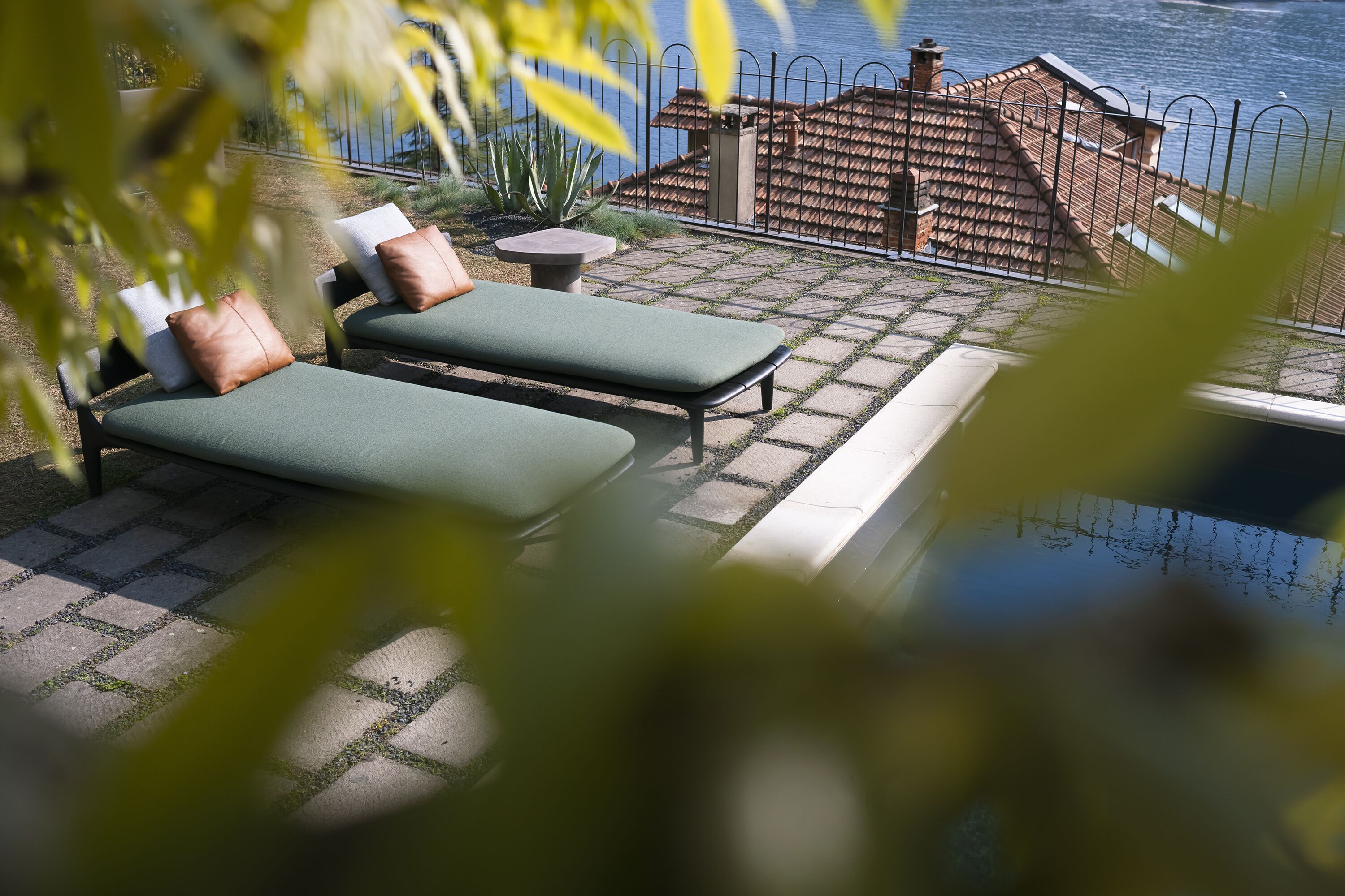 Садовый сон из ироко и ткани Baxter Himba Outdoor ARCH-00109557 - Вид №5