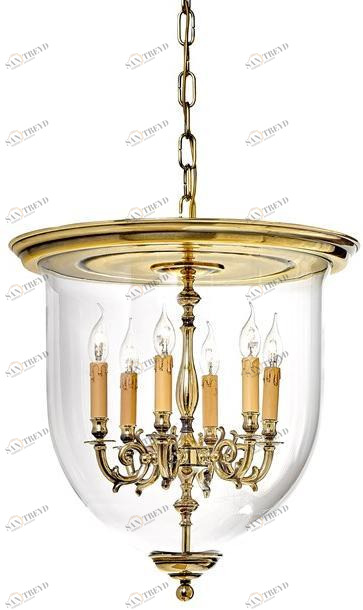 Possoni Illuminazione Градиентный латунный фонарь с прозрачным стеклом  1976/6 