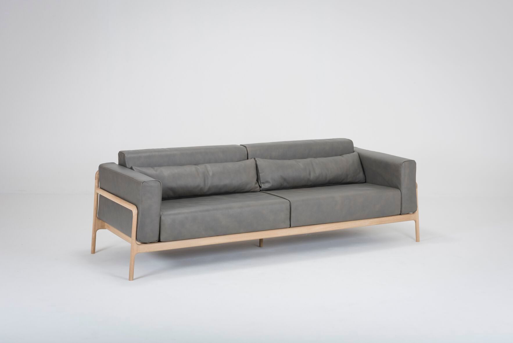 3-местный кожаный диван Gazzda Fawn ARCH-00074385 - Вид №4