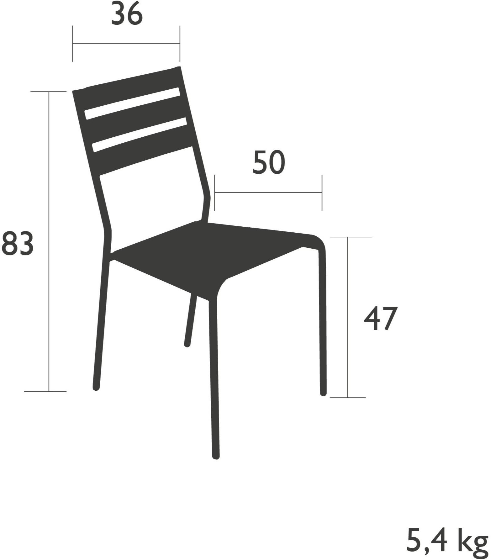 Fermob Штабелируемый садовый стул из стали Facto 2501 - Вид №5