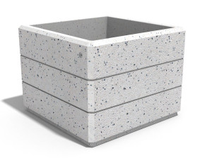 Бетонная квадратная плантатор