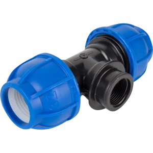 Тройник ПНД Unio ø3/4"х32х32 мм внутренняя резьба