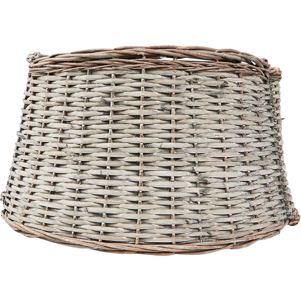 87038502 Корзина под елку серая ротанг D60см H28см STLM-1451293 Santreyd  - Вид №1