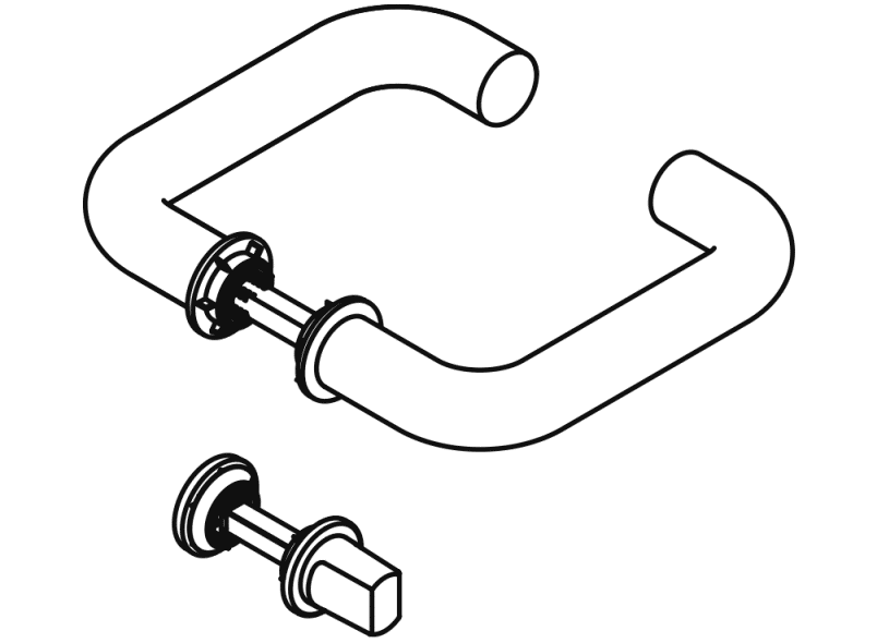 111PBM02.230 Свободно занятое множество HEWI Edition matt  - Вид №7
