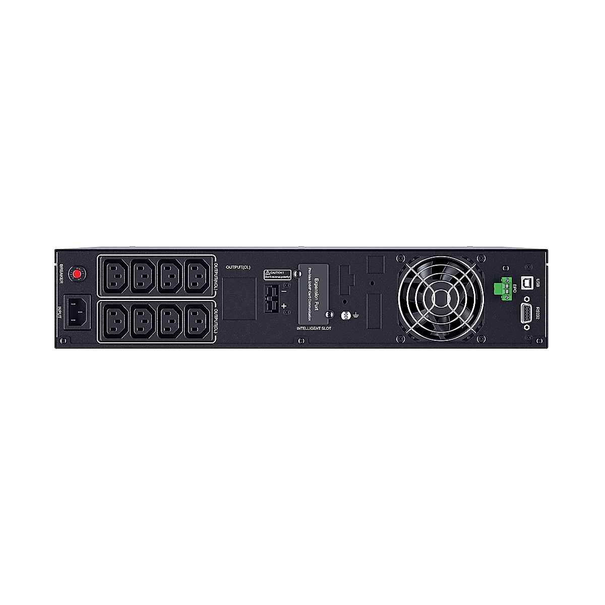 PLT2000ELCDRT2U Ups line-interactive 2000va/1800w usb/rs-232/epo/snmpslot (8 iec с13) Cyberpower Santreyd  - Вид №3