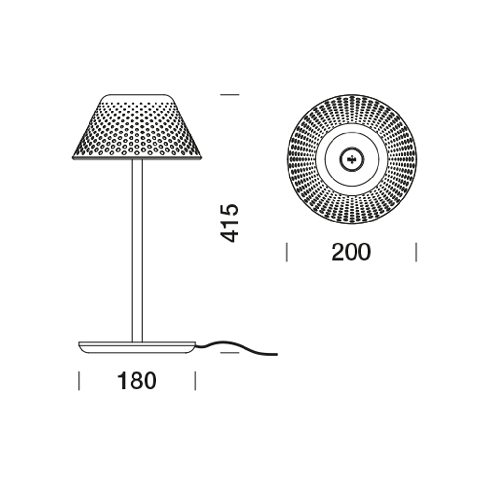 3250116 Настольная лампа Platek MESH  MESH - LED 3000K 87° - Вид №14