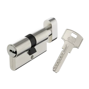 Цилиндр Standers TTAL1-3030NBCR 30x30 мм ключ/вертушка цвет хром 82625323 STLM-2187205