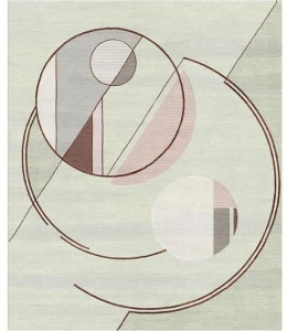 Tapis Rouge Прямоугольный коврик ручной работы из шерсти и шелка Abstraction Tr1755