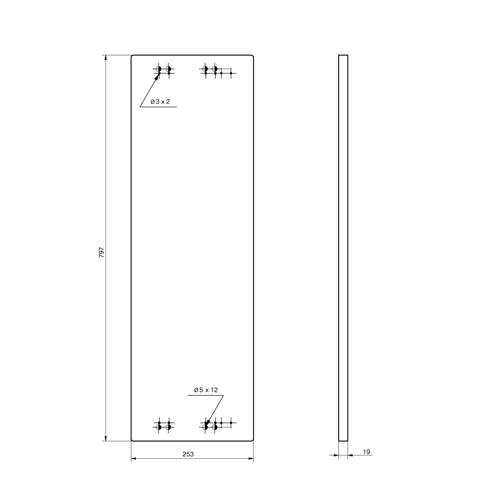 Фасад кухонного шкафа Инта 79.7x25.3 см KONSENSA ЛДСП цвет белый Инта белая STLM-2122638 - Вид №8