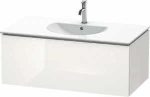 LC616308585 Тумбочка подвесная L-Cube #LC6163 1020 x 534 мм Белый глянцевый лак