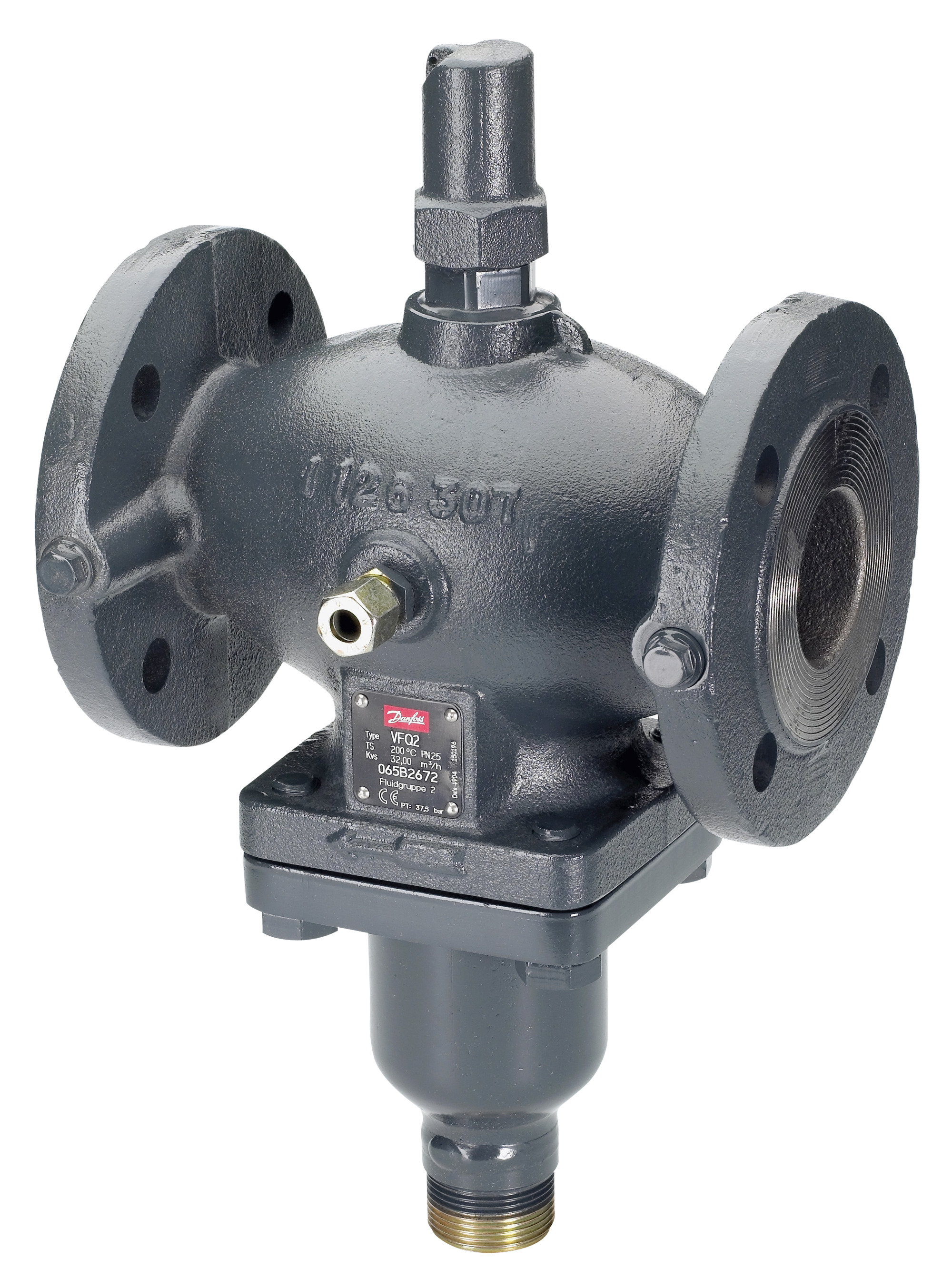 Danfoss Клапан VFQ 2 Кл. рег. универс. VFQ2 PN40 200/320 фл. 065B2688  - Вид №12