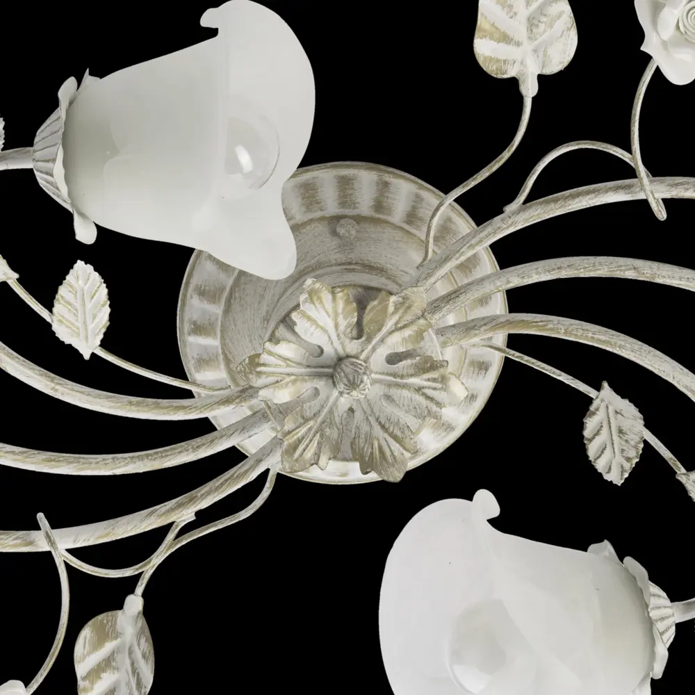 Люстра Восторг 6xE14x60 Вт, металл/стекло, цвет белый MW-Light STLM-2211387 - Вид №11