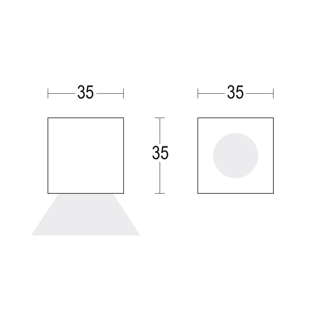 Punto SQ Ghidini Punto C SQ .05 Темно-Cерый (Матовый)  - Вид №1