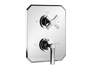 Термостатический встраиваемый смеситель для душа с переключателем