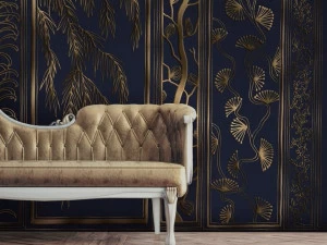 Affreschi & Affreschi Рулонные экологические обои из гипса с цветочными мотивами Season 1 Kw0605