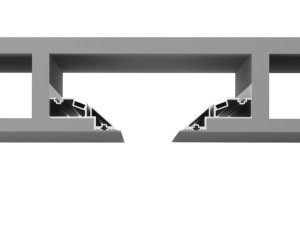 Алюминиевый потолочный профиль для линейного освещения для светодиодных модулей