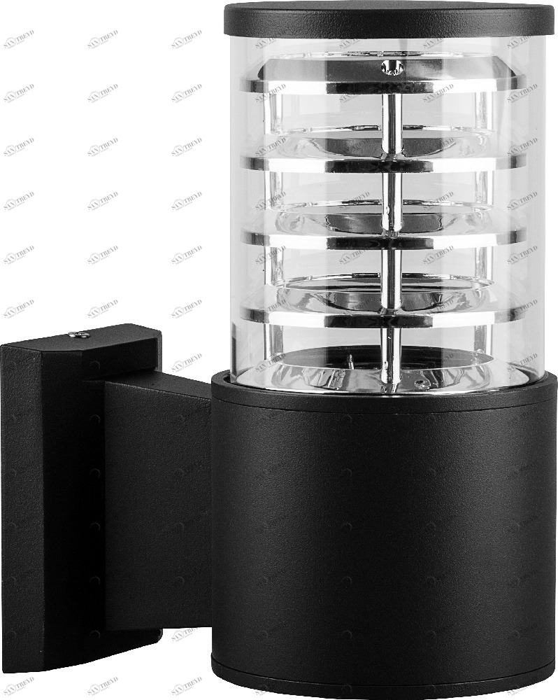 Уличный спот настенный H 22 см черный "Техно" 06300 FERON  00-3956027 Черный 