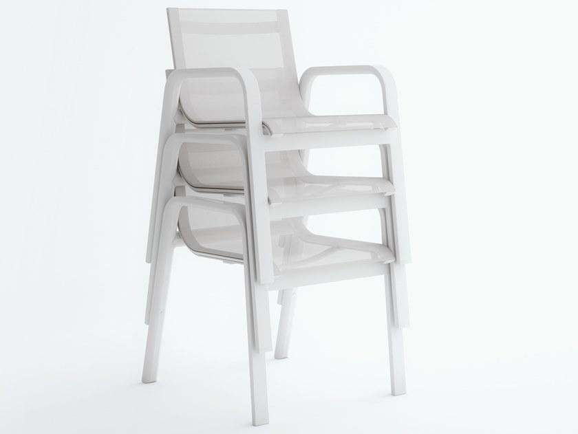 GANDIABLASCO Штабелируемое садовое кресло Batyline® с подлокотниками Stack sun-id-1477892 - Вид №2