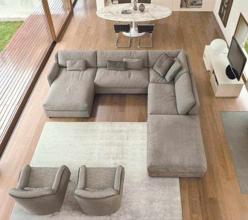 CTS SALOTTI Модульный тканевый диван с шезлонгом Bloom sun-id-1477622 - Вид №2