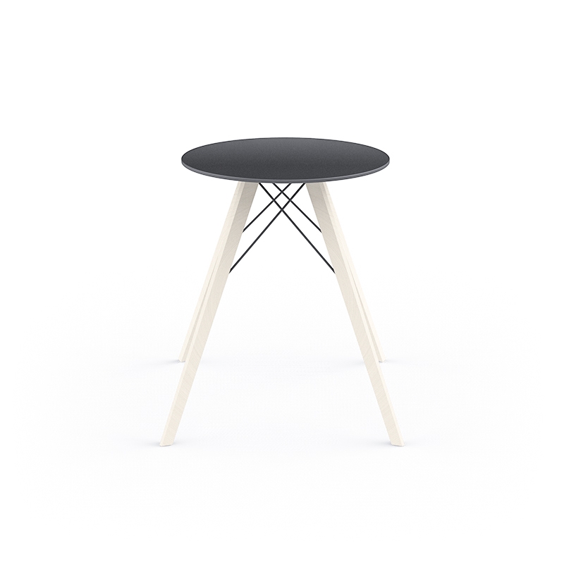 098103 Обеденный стол из дерева ø60x74 Vondom Faz - Вид №3