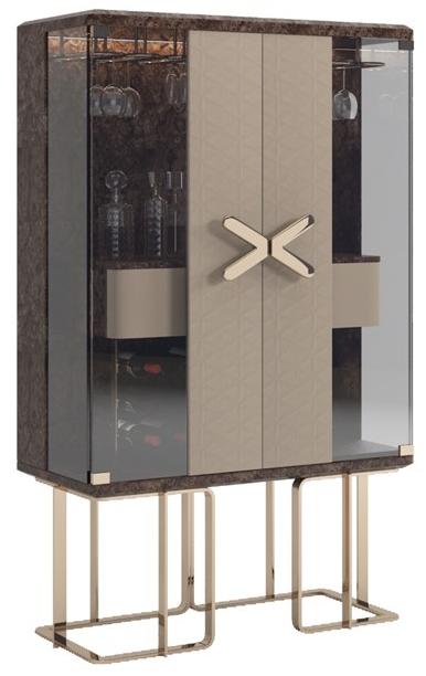 Reiggi Барный шкаф из бриара со встроенной подсветкой Basha Rg762 - Вид №1