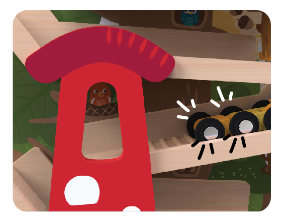 Развивающая игрушка на стену Vertiplay "Приключение на вершине дерева" ORIBEL  322595 Зеленый Santreyd  - Вид №5