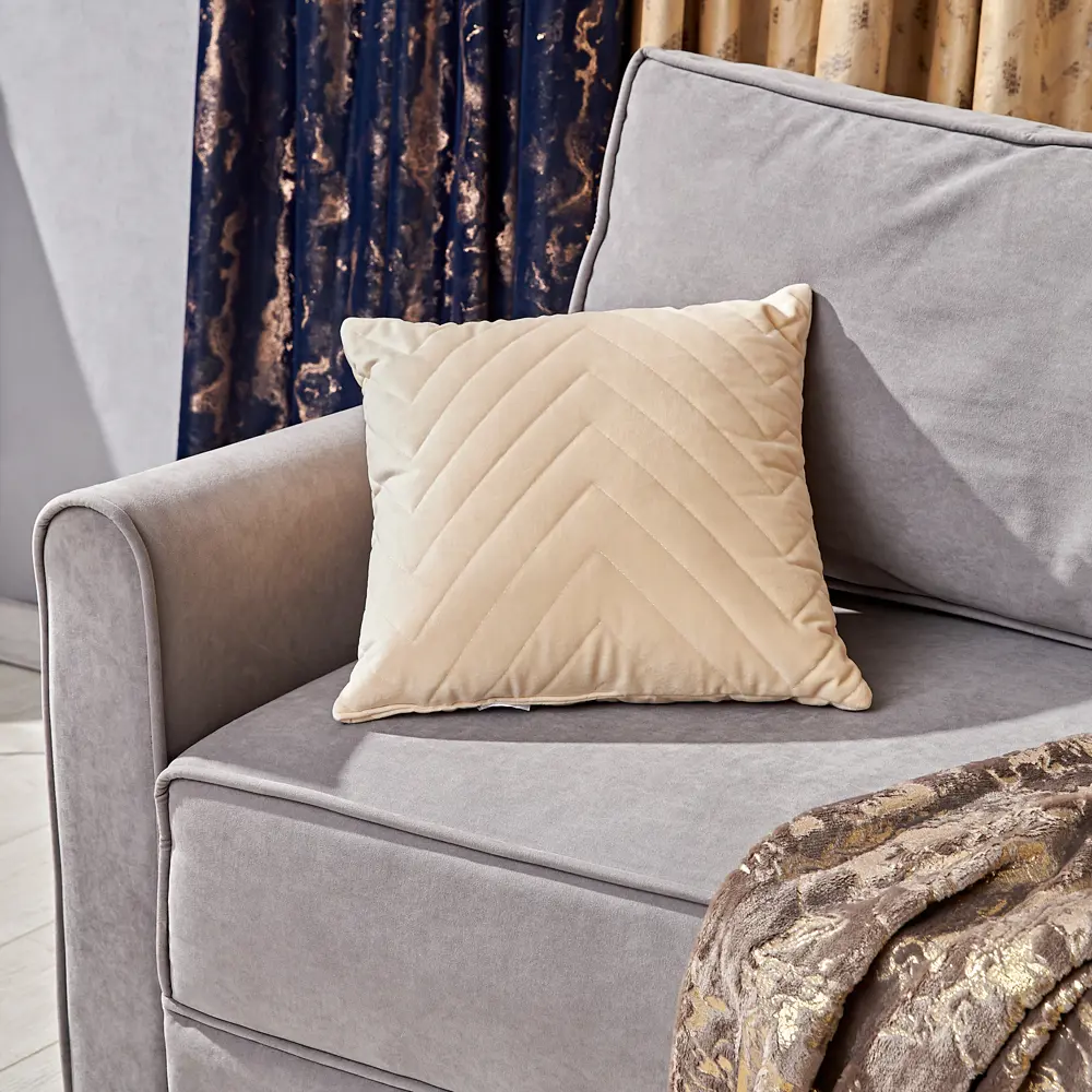 SEASONS Подушка декоративная Ivanna бежевая 40×40 см 88477366 STLM-1046313 - Вид №4