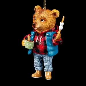 91471152 Елочная игрушка Мишка с маршмеллоу Erichkrause decor 59323 50 см х 27 см разноцветный STLM-0963266