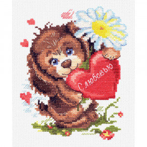 016-12 С любовью Набор для вышивания Чудесная Игла 12 х 16 см Чудесная игла