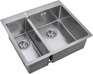 Мойка кухоная ZorG Inox R 59-2-51-R из нержавеющей стали, сталь
