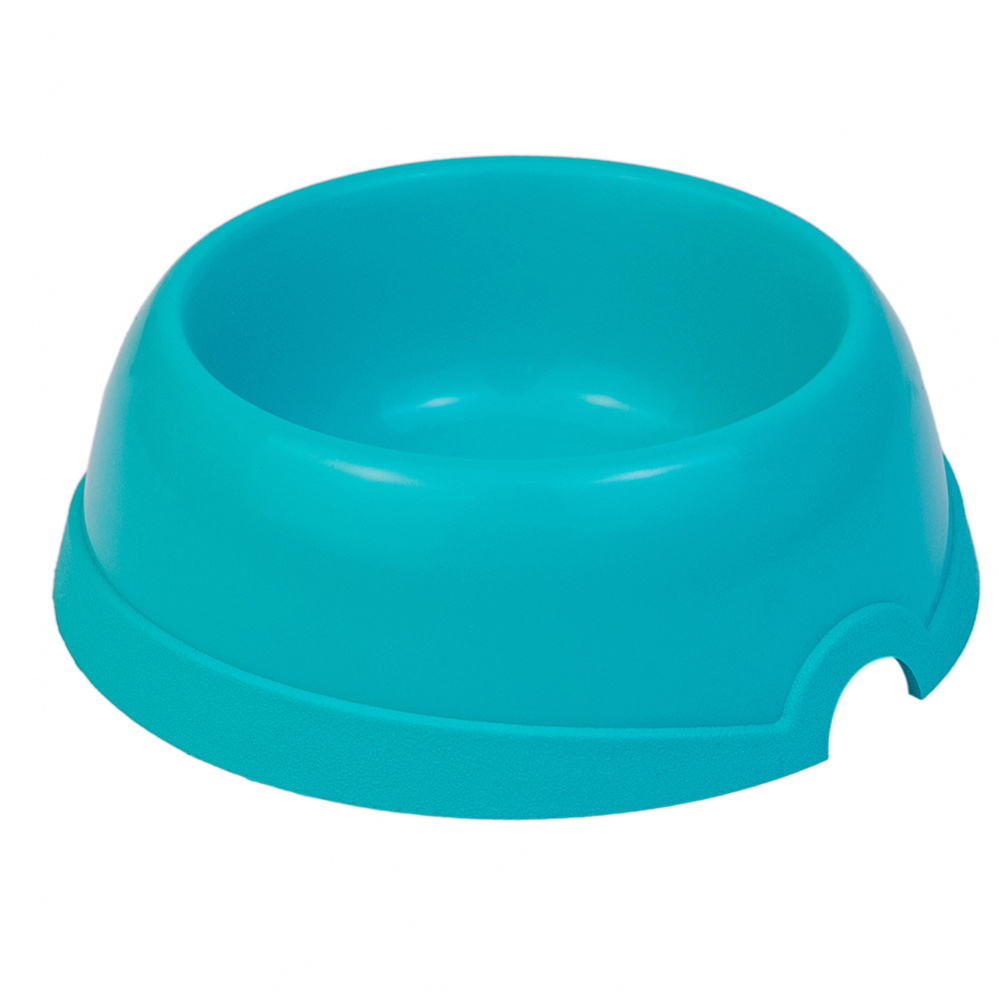 ПР0059350 Миска для животных пластиковая бирюзовая 200мл ХОРОШКА 