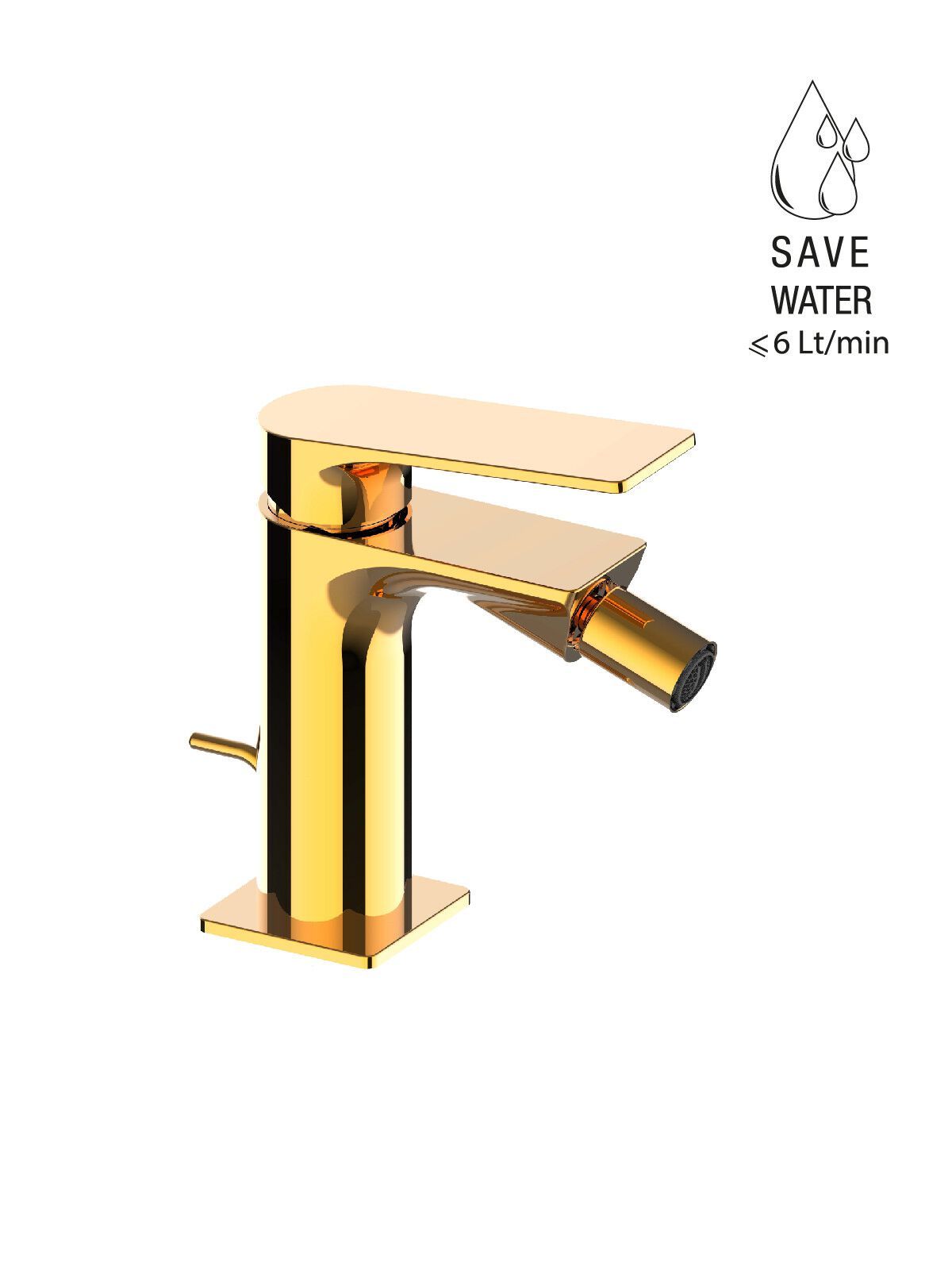 Однорычажный смеситель для биде с автоматическим сливом Rubinetterie Frattini Нарцисс ARCH-00132326 - Вид №2