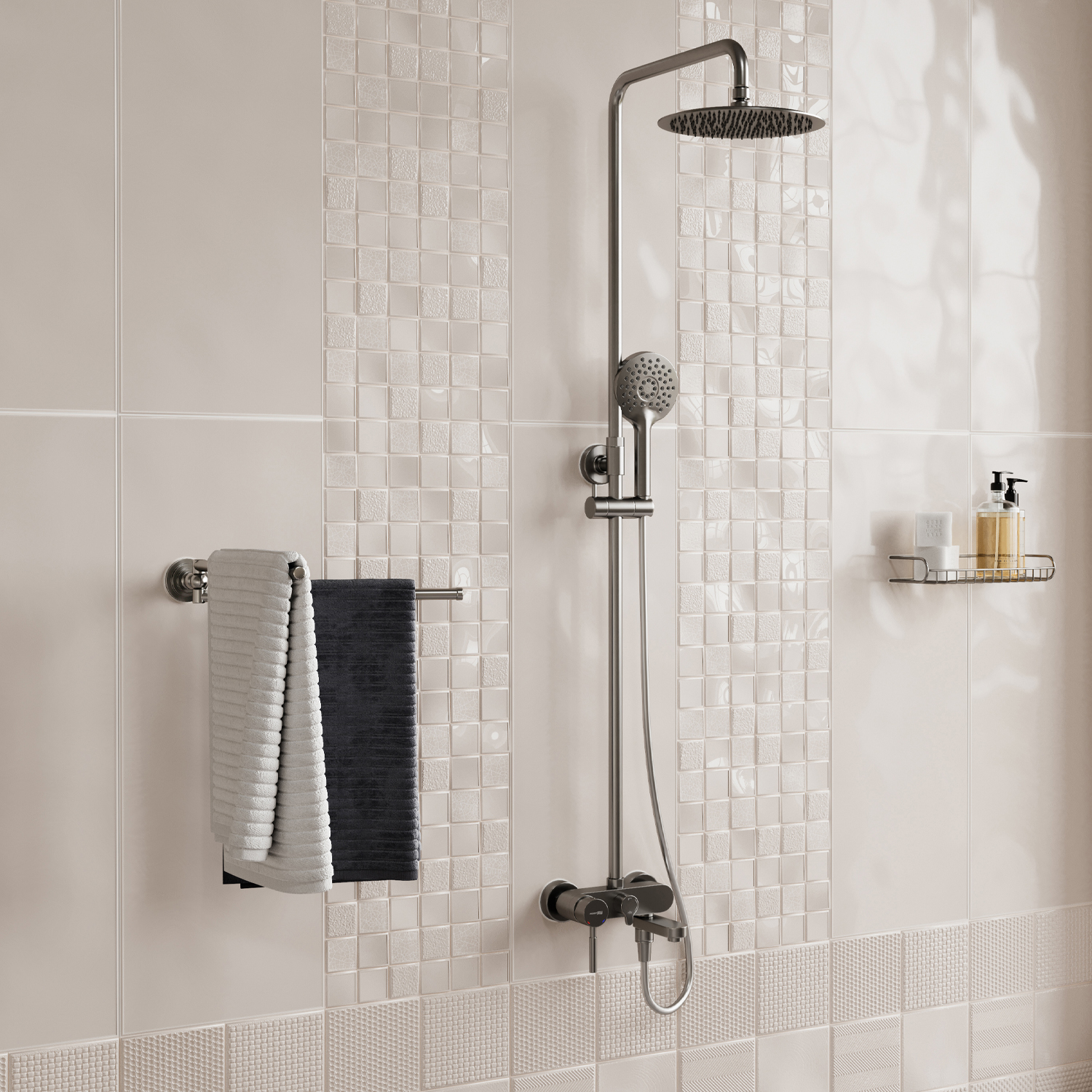 A14201 Душевой комплект со смесителем WasserKRAFT  - Вид №4