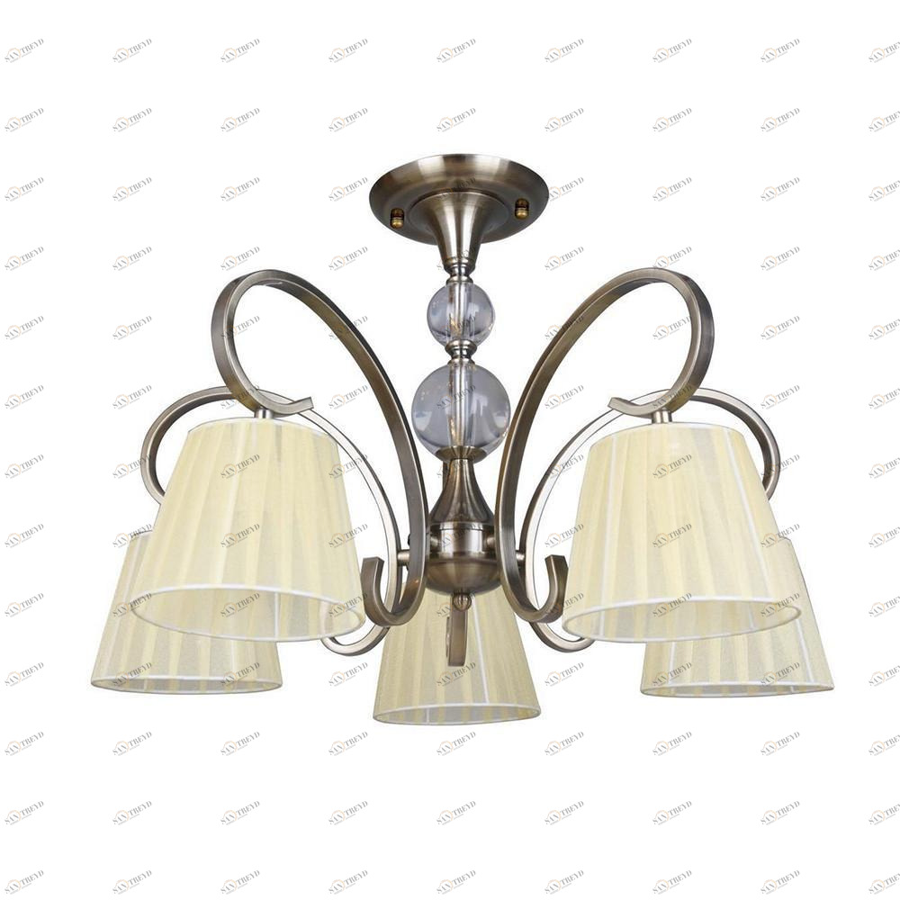 Потолочная люстра Omnilux Laveno OML-56103-05 OMNILUX LAVENO 336882 Бежевый;бронза 