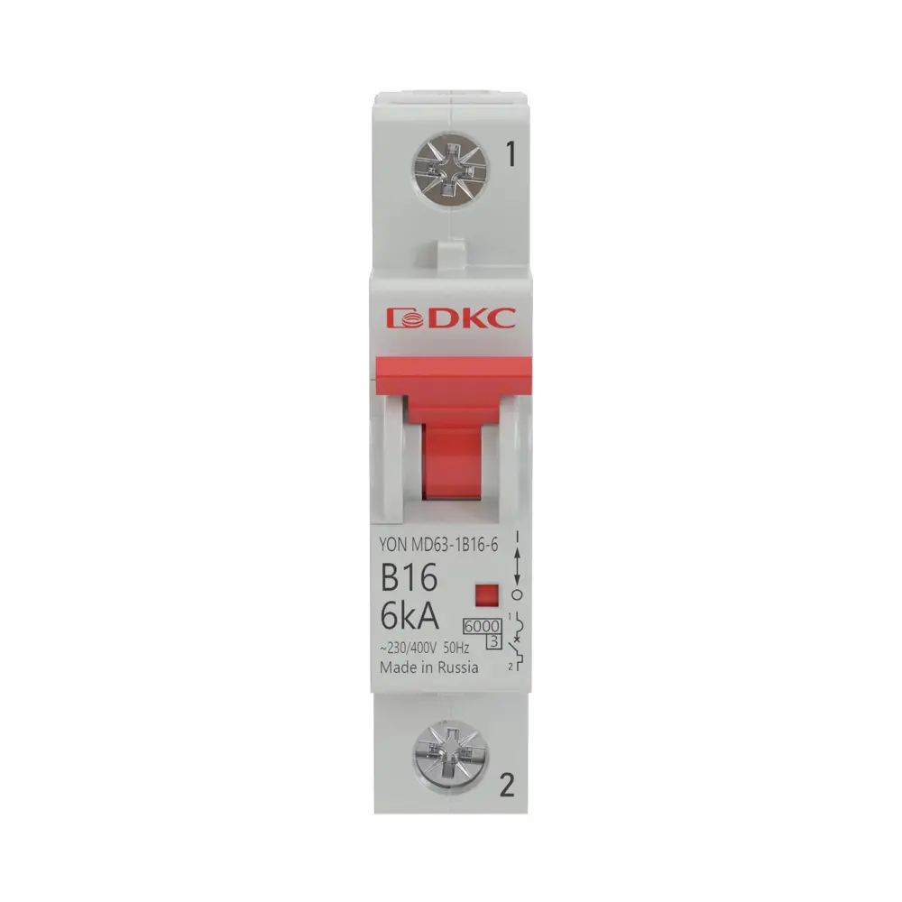 Автоматический выключатель DKC YON MD63 1P B16 А 6 кА STLM-2094280