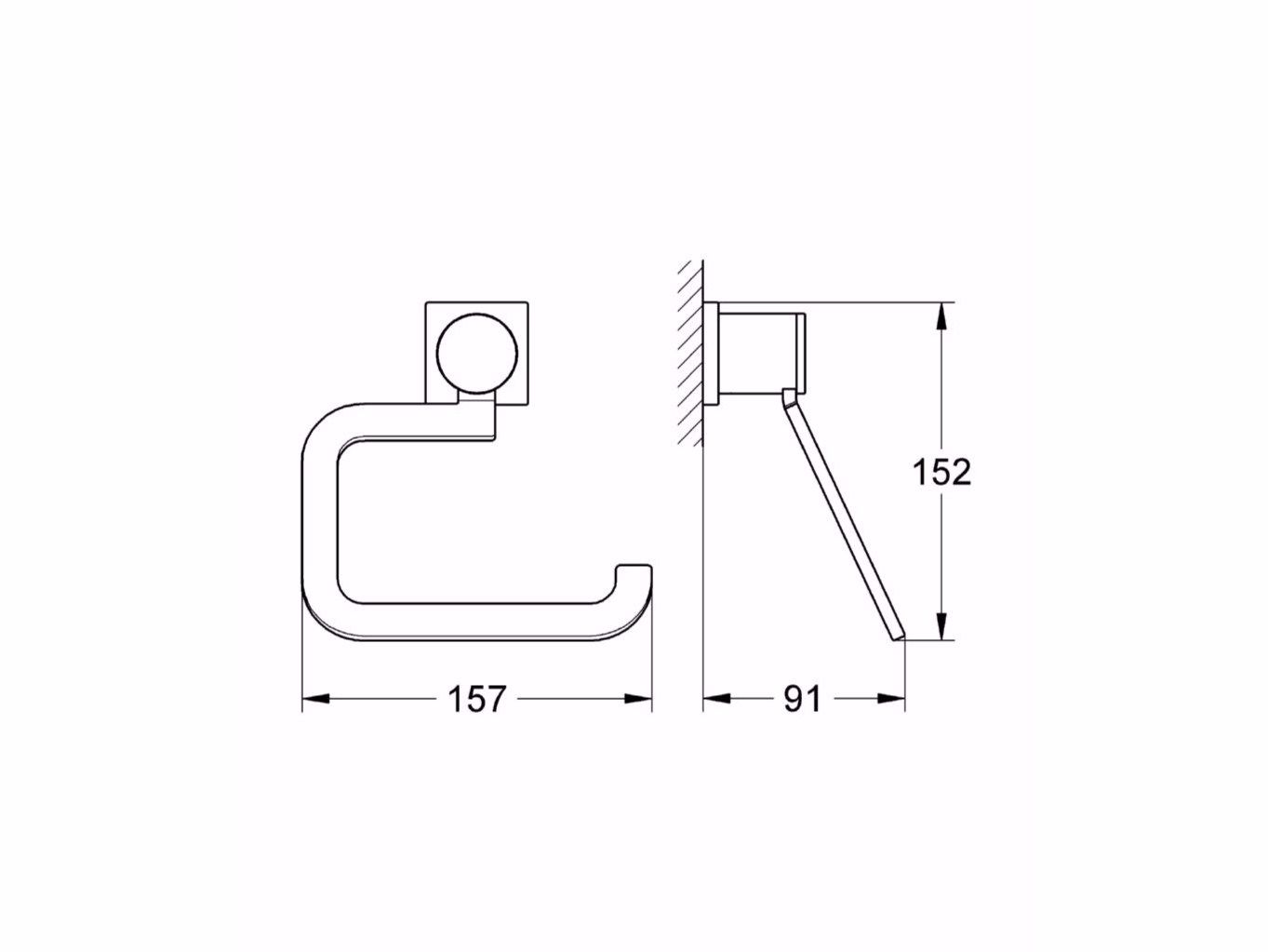 Металлический держатель рулона Grohe Allure ARCH-00139577 - Вид №1