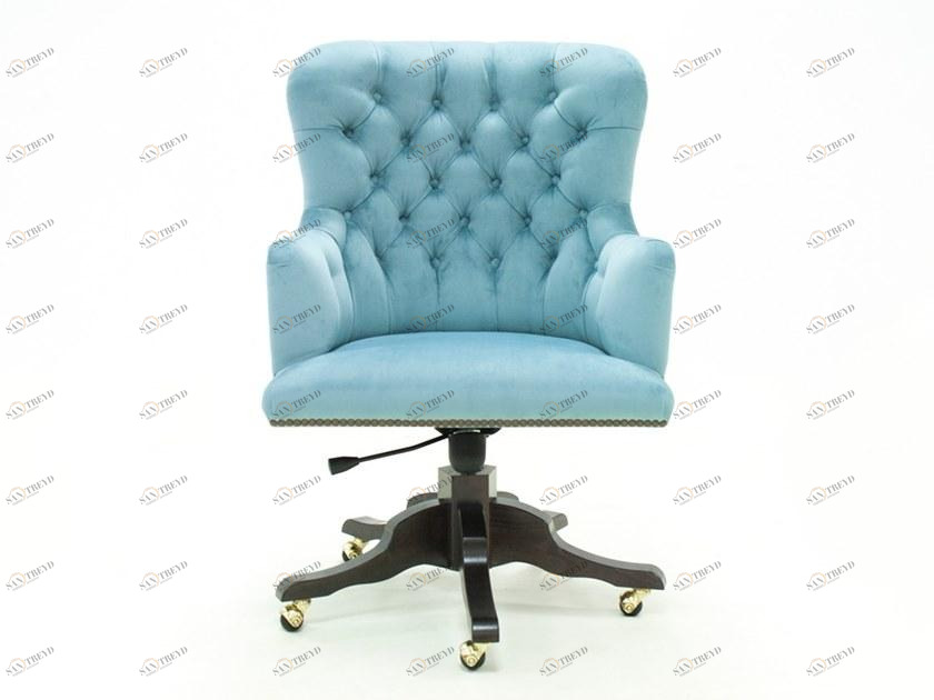 CREARTE COLLECTIONS Велюровое вращающееся кресло для руководителей с регулируемой высотой и подлокотниками  72 