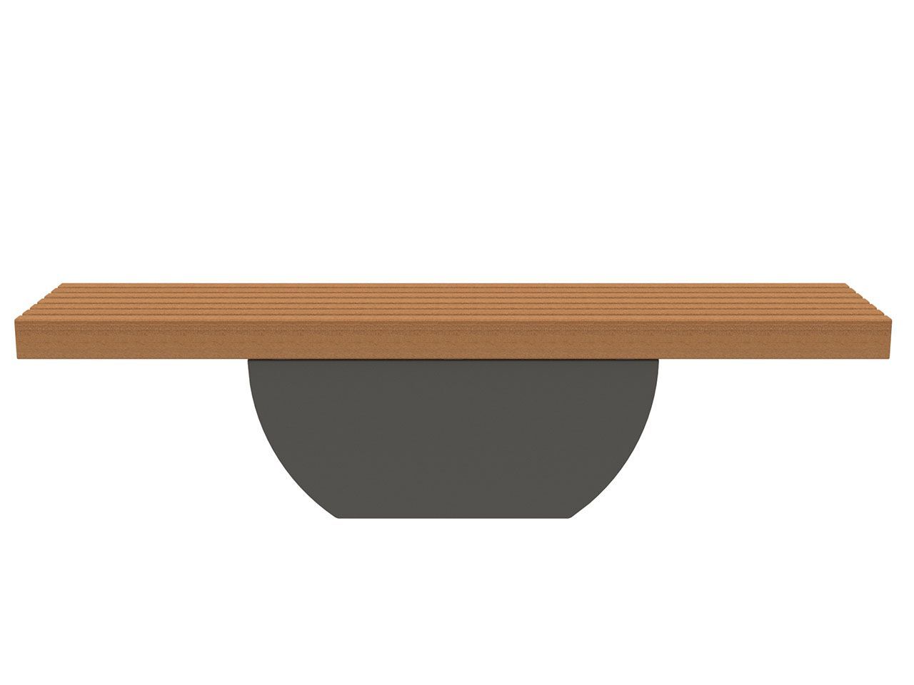 Стальная и деревянная скамья Lazzari ECLISSE ARCH-00068840 - Вид №3