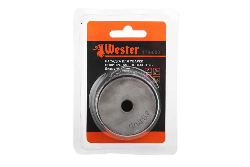 91283945 Насадка для сварки полипропиленовых труб Wester 178-008 40мм STLM-0803407