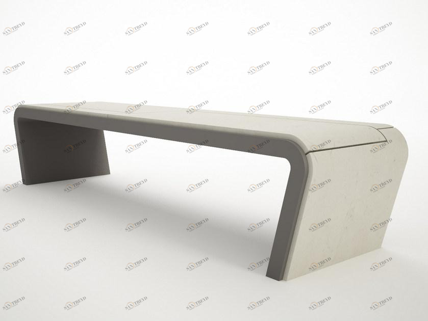 Manufatti Viscio Реконструированная каменная скамья без спинки Dust Cc005