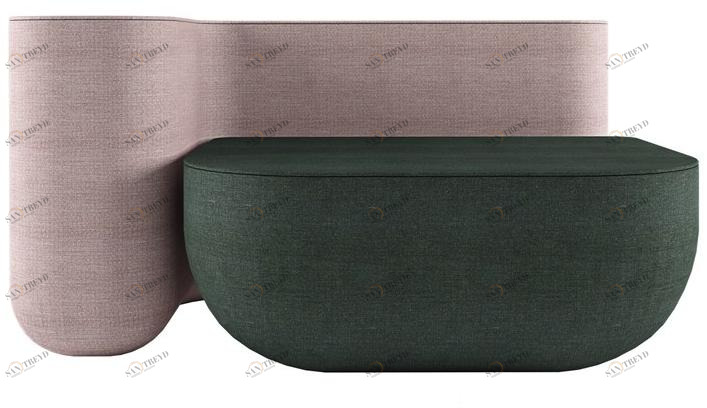 Alias Кресло из ткани по контракту Okome sofa sun-id-1352049