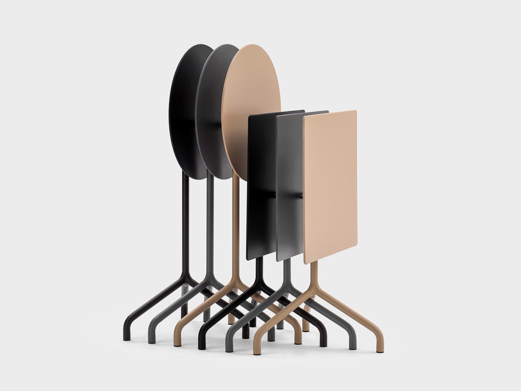 Высокий стол с металлическим откидным верхом Viganò имбирь ARCH-00022889 - Вид №4