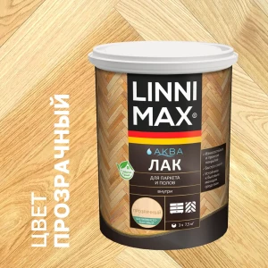 LINNIMAX - Шелково-матовый лак для паркета и деревянных полов 0,9 л 89349635