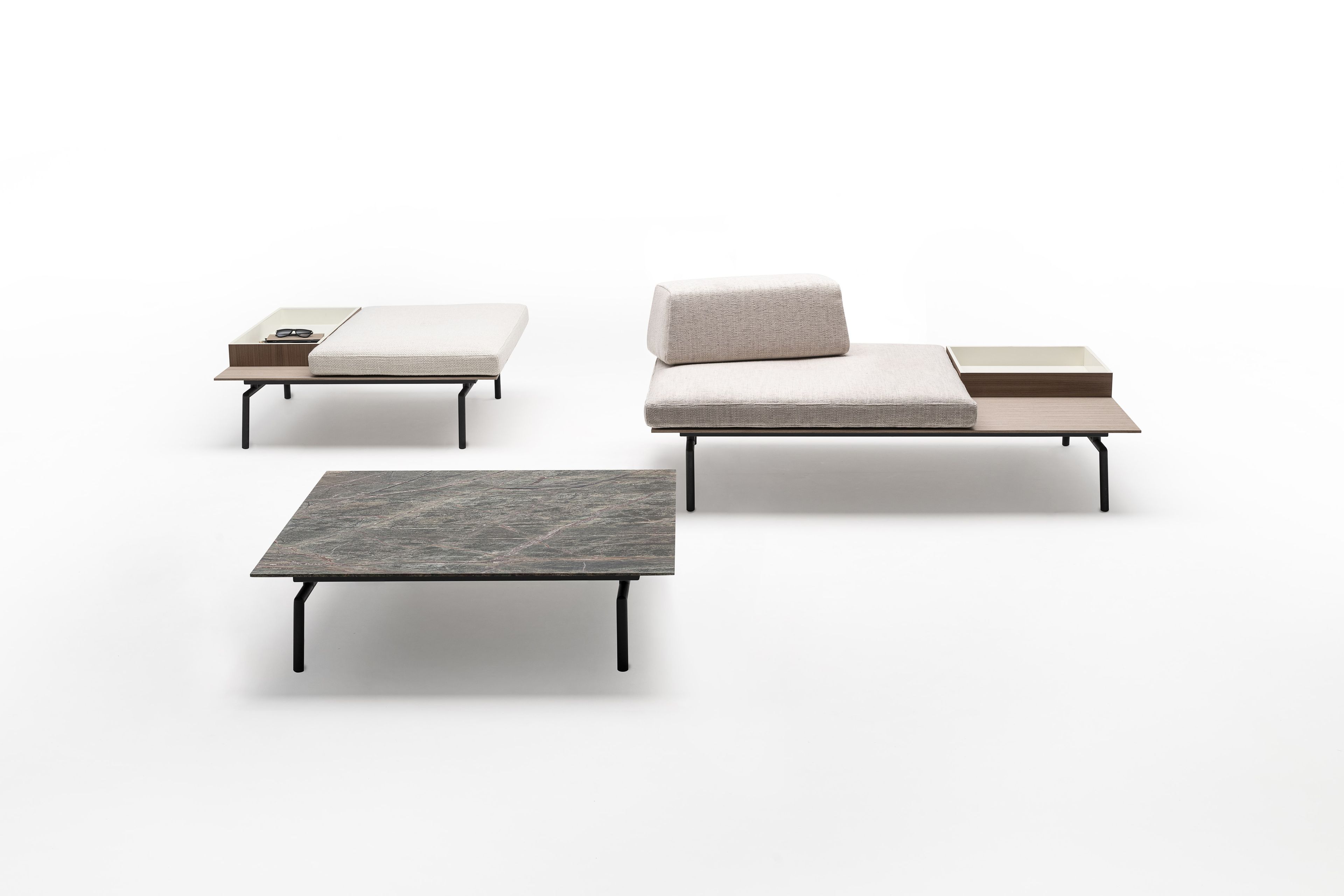 Модульная скамья со спинкой Living Divani Сумо ARCH-00126347