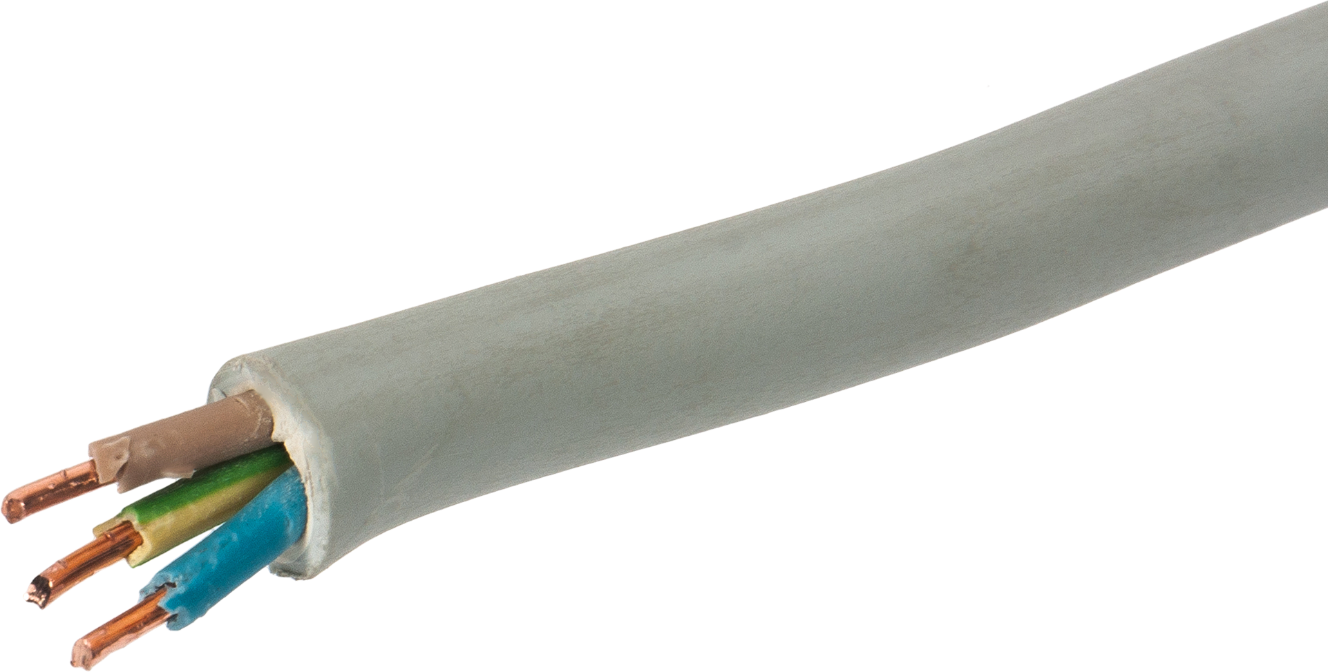 82259073 Кабель NYM 3x1.5 мм 10 м ГОСТ цвет серый STLM-0023399 АЛЬФАКАБЕЛЬ