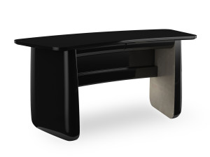 Стеклянный стол с ящиками