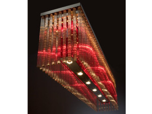 Стеклянная галогенная подвесная лампа